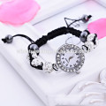 2014 high quality shambala beads strap wrist watch women